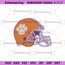 clemson tigers helmet logo machine embroidery