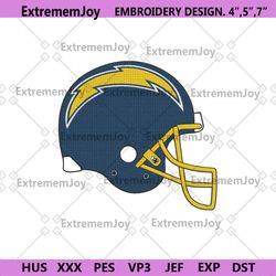los angeles chargers helmet logo machine embroidery
