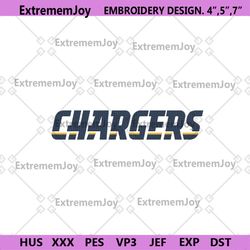 chargers football logo embroidery, los angeles chargers embroidery, chargers design file