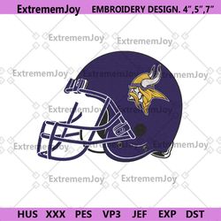 minnesota vikings helmet logo machine embroidery