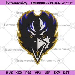 baltimore ravens embroidery files, nfl embroidery files, baltimore ravens file