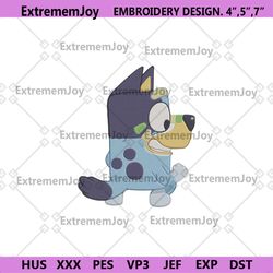 bluey character embroidery instant digital, cool bluey embroidery download digital, bluey cartoon instant digital downlo