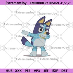 bluey embrioidery files design, bluey dog machine embrioidery design, bluey cartoon embrioidery digital download