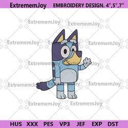 cool bluey embroidery designs, bluey dog embroidery instant digital, cartoon funny bluey machine embroidery instant down
