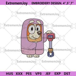 granny rita embroidery design file, rita bluey embroidery instant file, bluey character file machine embroidery design d