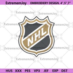 nhl symbol embroidery file design, national hockey league embroidery digital download, nhl logo embroidery instant downl