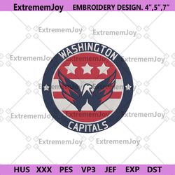 washington capitals embroidery files, nhl embroidery files, washington capitals file