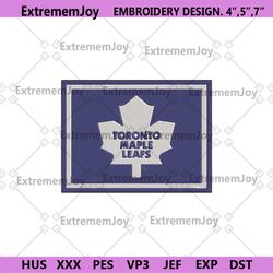 toronto maple leafs embroidery, toronto hockey logo machine file embroidery instant, nhl national hockey embroidery