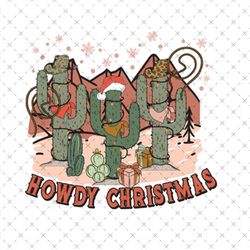 howdy christmas png, western christmas png, cowboy png