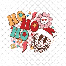 ho ho ho with smile face christmas sublimation png