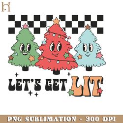 about retro christmas tree png sublimation graphic