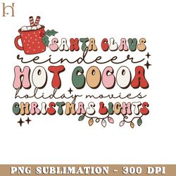 santa clous retro christmas sayings sublimation