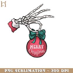 skeleton merry christmas handrawn png sublimation