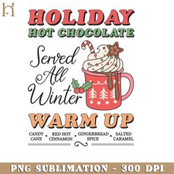 about retro christmas hot chocolate png graphic