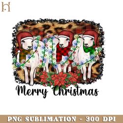 cute animal farmer christmas png sublimation