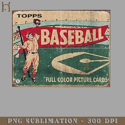 vintage baseball trading card png download