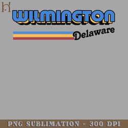 wilmington beach delaware retro styled design digital download png download