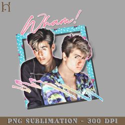 wham 80s vintage style design digital download png download