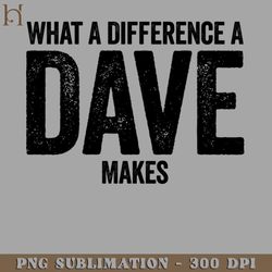 what a difference a dave makes black png download