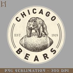 vintage chicago bears 1 by buck tee png download