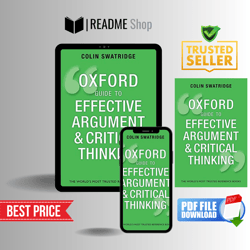the oxford guide to effective argument and critical thinking