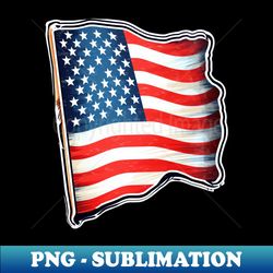 american flag modern art 3d home decoration patriotic american flag - exclusive png sublimation download - bold & eye-catching