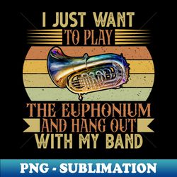 baritone euphonium - png transparent sublimation design - unleash your creativity