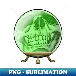 crystal ball skull - special edition sublimation png file - unleash your inner rebellion