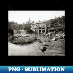 old mill in the adirondacks 1903 vintage photo - png sublimation digital download - unlock vibrant sublimation designs