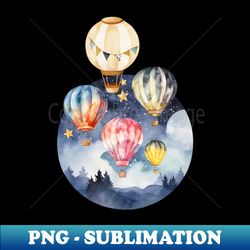 air balloon aircraft sky vintage since retro - trendy sublimation digital download - transform your sublimation creations