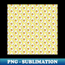 yellow fried eggs pop art breakfast pattern - modern sublimation png file - bold & eye-catching