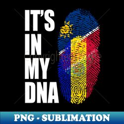 Andorran And Namibian Mix DNA Flag Heritage - Exclusive PNG Sublimation Download - Transform Your Sublimation Creations