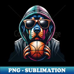 cool basketball dog - exclusive png sublimation download - create with confidence