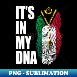 Vanuatuan And Mexican Mix Heritage DNA Flag - Decorative Sublimation PNG File - Add a Festive Touch to Every Day
