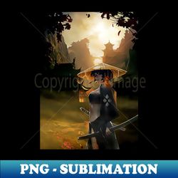 samurai girl - Digital Sublimation Download File - Perfect for Personalization