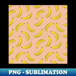 millennial pink pop art banana fruit pattern - premium png sublimation file - unleash your creativity