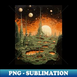 an alien planet - special edition sublimation png file - unleash your creativity