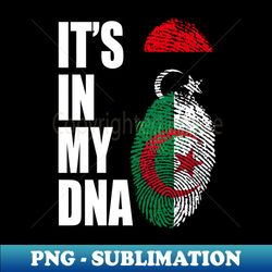 libyan and algerian mix heritage dna flag - aesthetic sublimation digital file - bring your designs to life