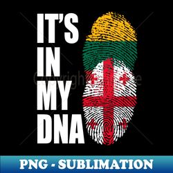 lithuanian and georgian mix heritage dna flag - digital sublimation download file - perfect for sublimation mastery