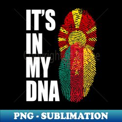 macedonian and cameroonian mix heritage dna flag - trendy sublimation digital download - boost your success with this inspirational png download