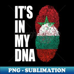 bulgarian and moroccan mix dna flag heritage - modern sublimation png file - enhance your apparel with stunning detail