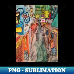 yokocho - signature sublimation png file - unleash your creativity