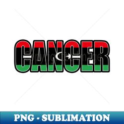 cancer libyan horoscope heritage dna flag - decorative sublimation png file - capture imagination with every detail