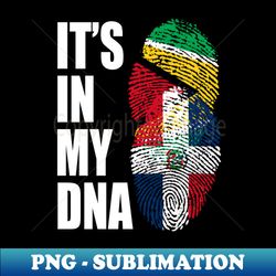 guyanese and dominican mix heritage dna flag - high-quality png sublimation download - boost your success with this inspirational png download