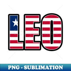 leo liberian horoscope heritage dna flag - unique sublimation png download - spice up your sublimation projects