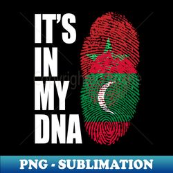 maldivian and moroccan mix dna flag heritage - png transparent digital download file for sublimation - perfect for creative projects