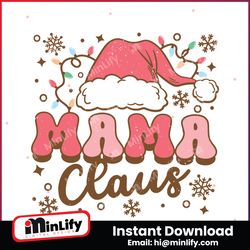 mama claus santa hat svg