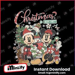 disney mickey and minnie christmas on main street png