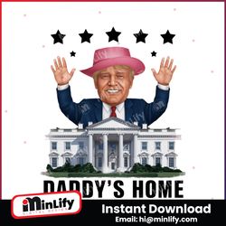 white house daddys home trump meme png