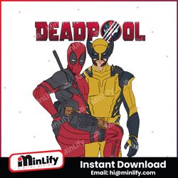 funny deadpool and wolverine superhero png